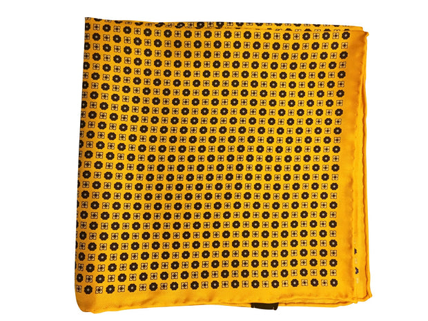 Silk Yellow Pocket Square - Resso Roth