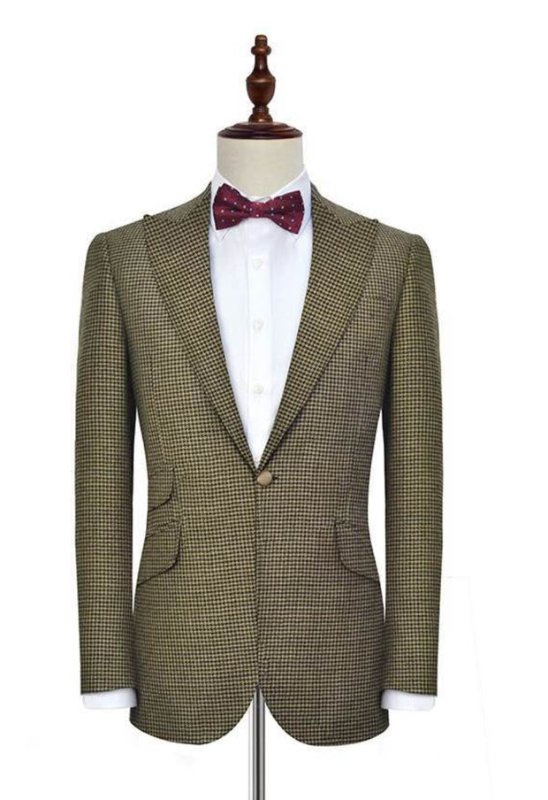 Houndstooth Wide-Lapel Suit - Resso Roth