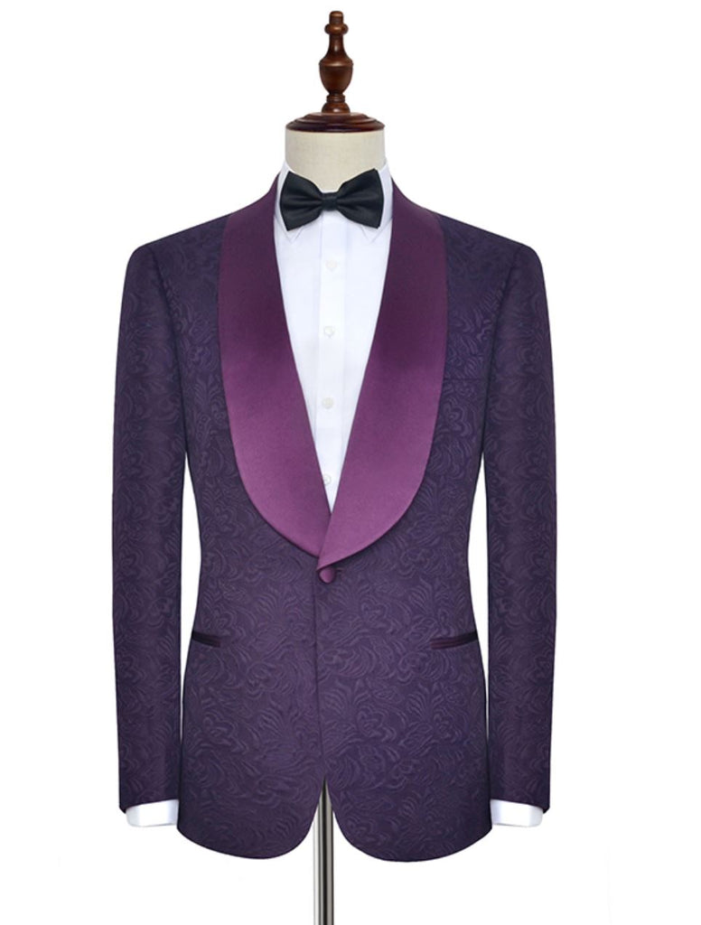 Purple sale tuxedo blazer