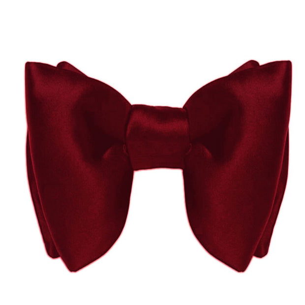 Burgundy Wine Red Silk Evening Bow Tie - The Butterfly