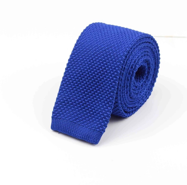 "The Royalty" Skinny Knit Tie - Resso Roth