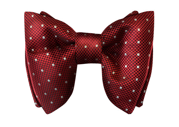 Red PolkaDot Evening Bow Tie - The Butterfly