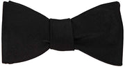 Black Silk Self-tie Evening Bow Tie - "The Classic"